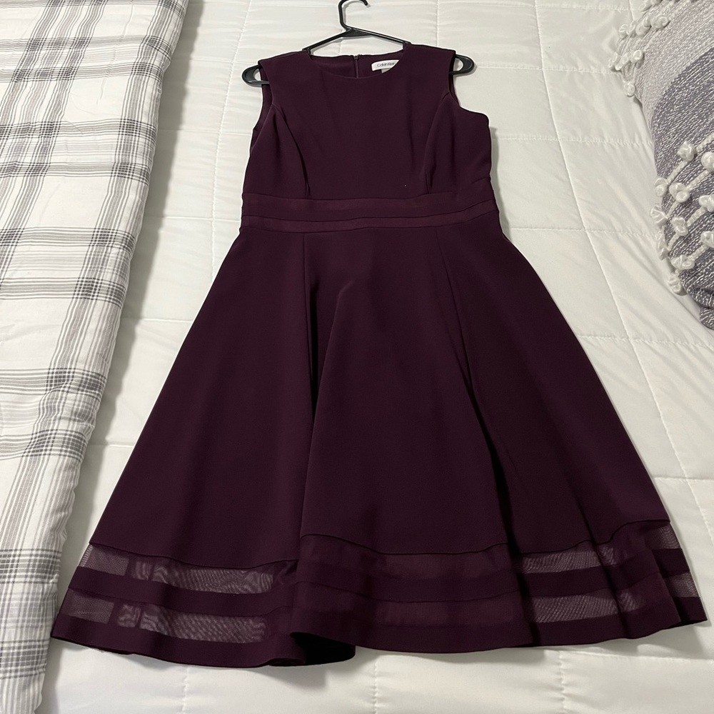 Burgundy Calvin Klein Dress